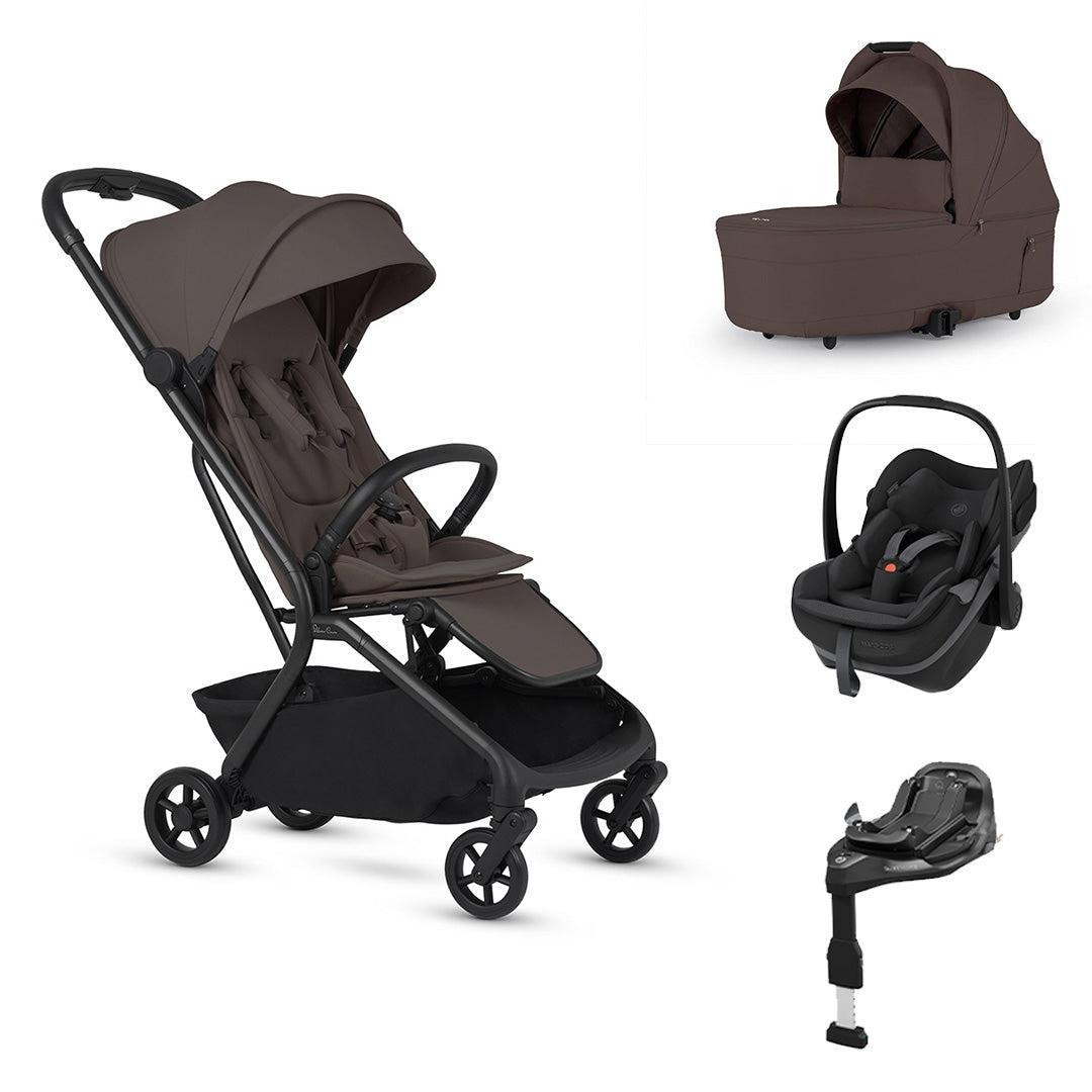 Silver Cross Nia Pebble Slide Pro Travel System-Travel Systems-Champagne- | Natural Baby Shower