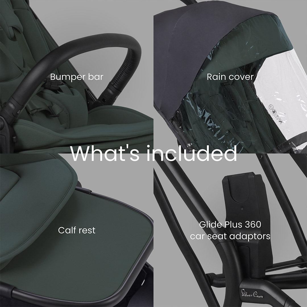 Silver Cross Nia Stroller - Conifer-Strollers- | Natural Baby Shower