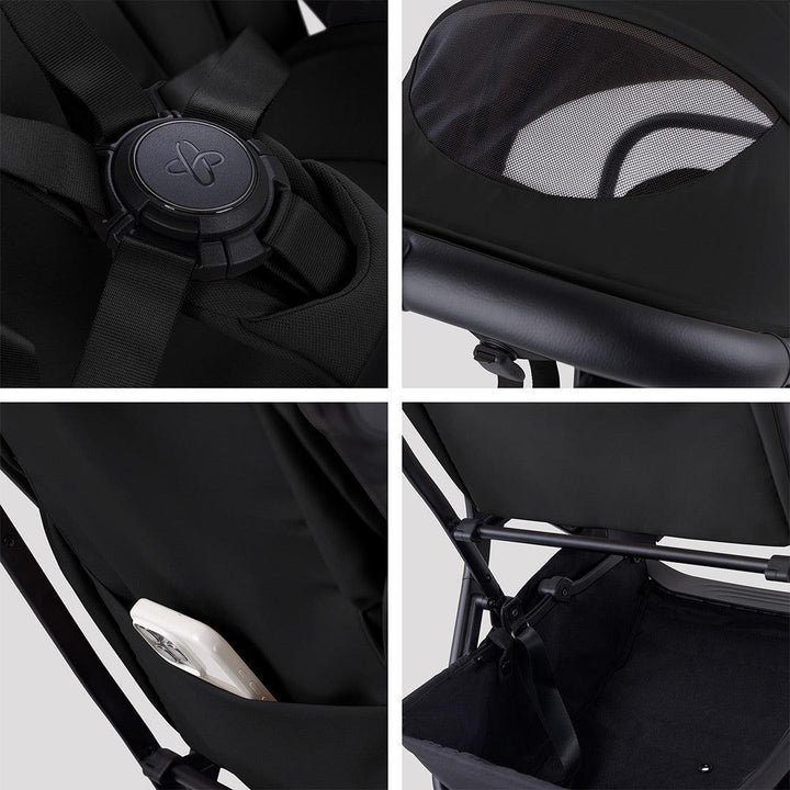 Silver Cross Nia Stroller - Onyx-Strollers-No Carrycot- | Natural Baby Shower