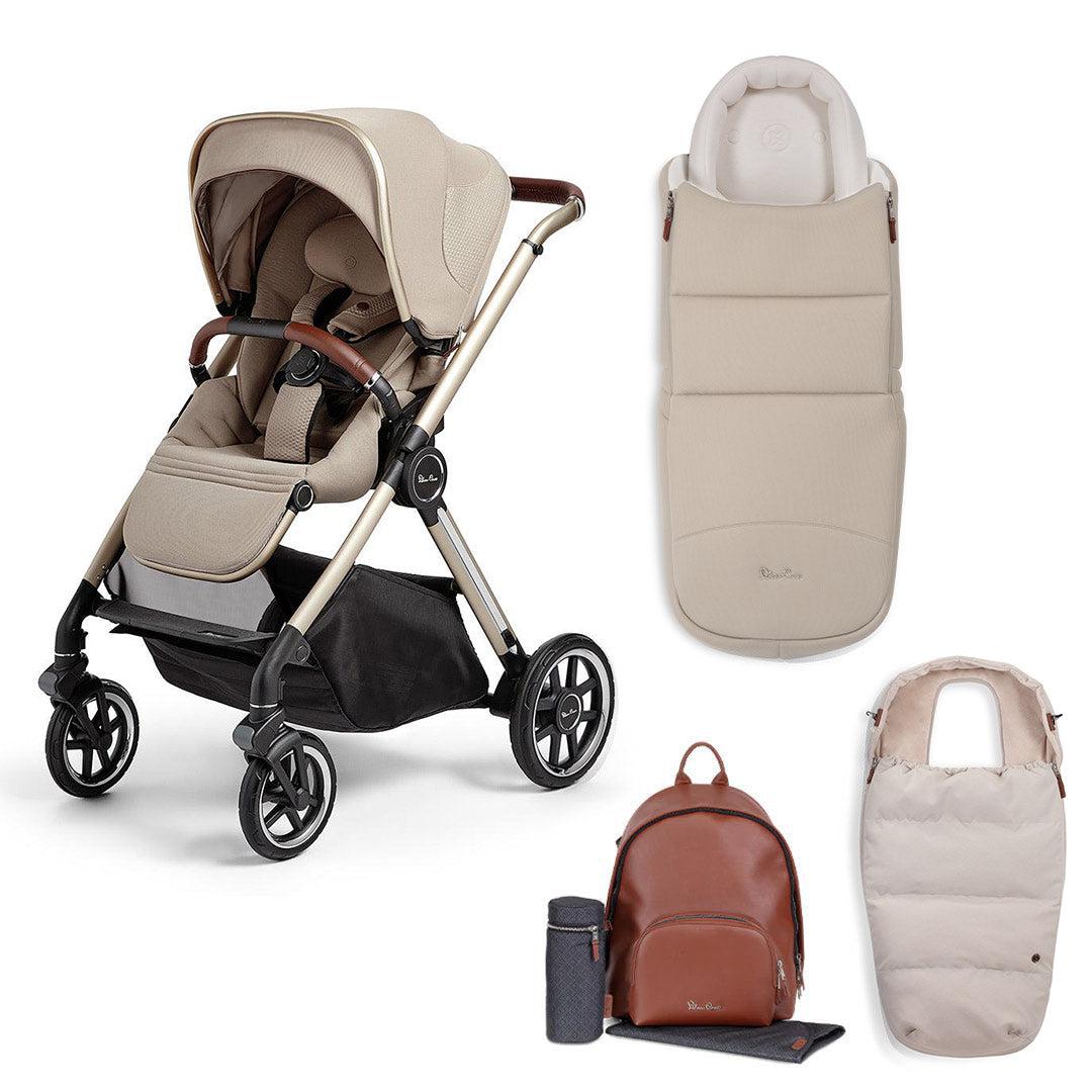Silver Cross Reef Pushchair - Stone-Strollers-Fashion Pack-Newborn Pod | Natural Baby Shower