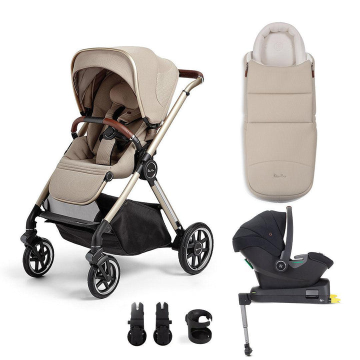 Silver Cross Reef Travel System - Stone-Travel Systems-Newborn Pod- | Natural Baby Shower