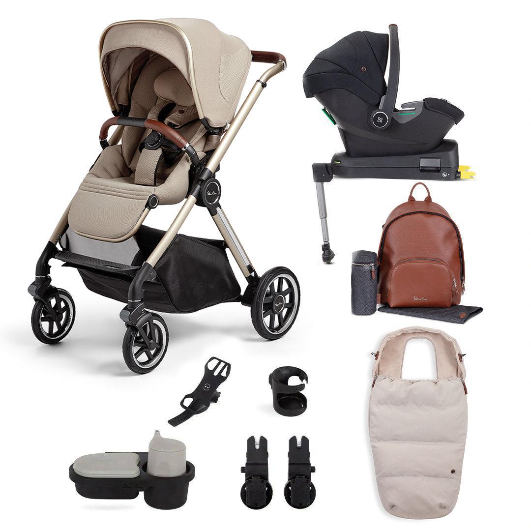 Silver Cross Reef Ultimate Travel System - Stone-Travel Systems-No Carrycot- | Natural Baby Shower