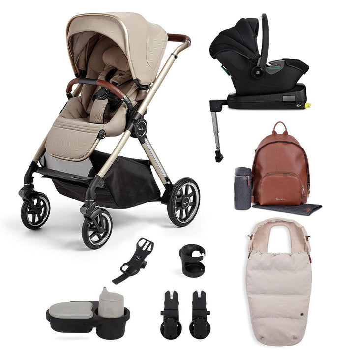 Silver Cross Reef Ultimate Travel System - Stone