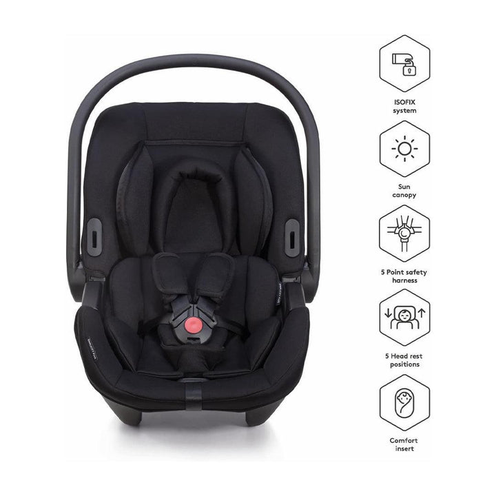 [Bundled] Silver Cross Simplicity Plus Car Seat + Simplifix Base (2022) - Black-Car Seats- | Natural Baby Shower