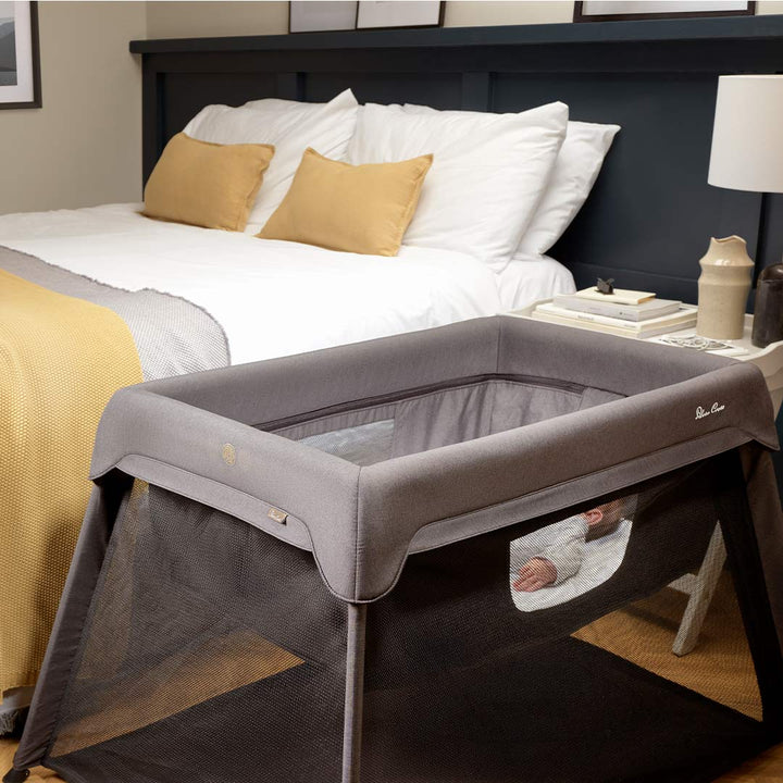 Silver Cross Slumber Travel Cot - Stone-Travel Cots-Stone- | Natural Baby Shower