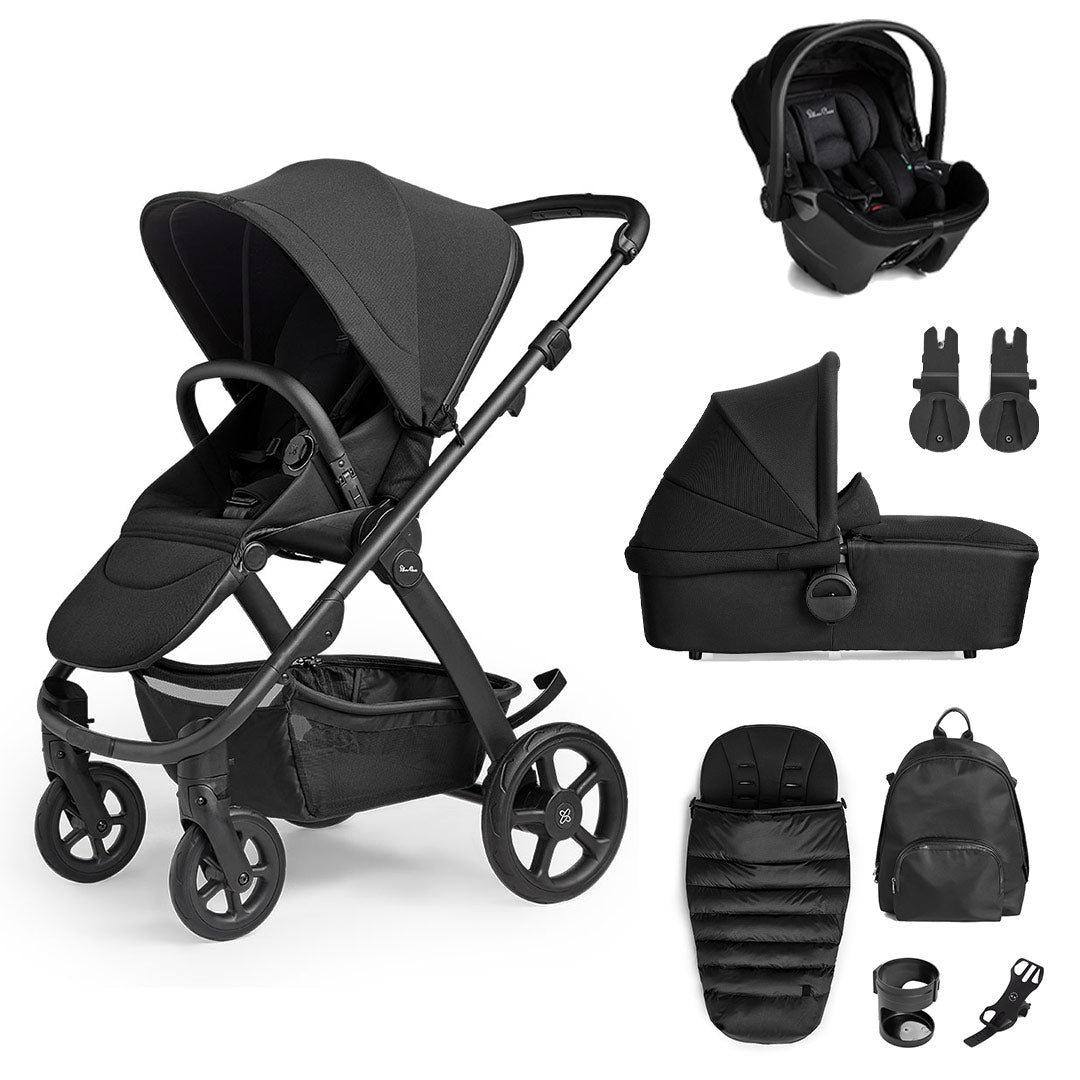 Silver Cross Tide 3-In-1 Pushchair + Dream Travel System - Space-Travel Systems-Space-With Accessory Box | Natural Baby Shower