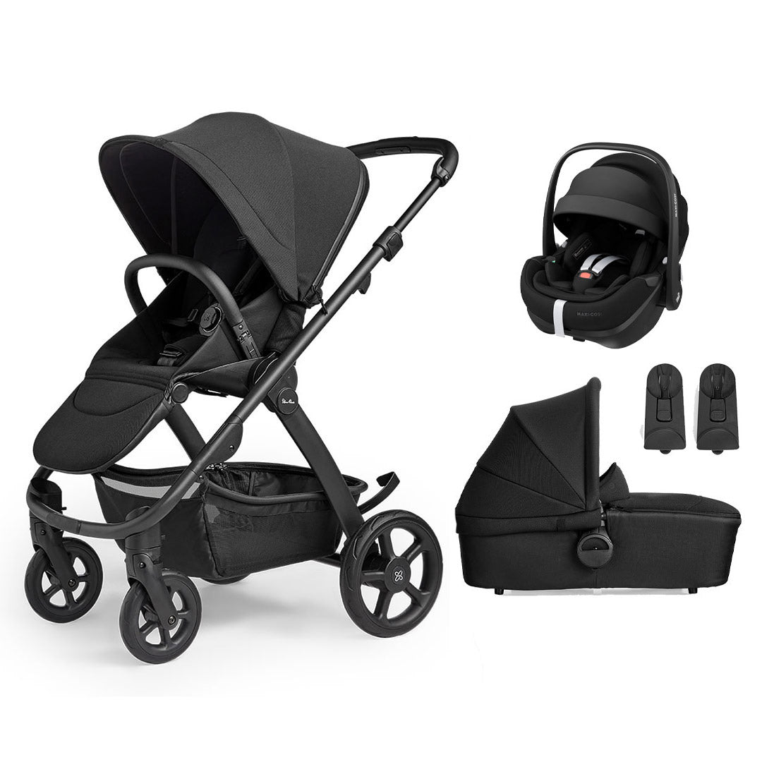 Silver Cross Tide 3-in-1 Pushchair + Pebble 360 Pro Travel System - Space-Travel Systems-Space-No Accessory Box | Natural Baby Shower