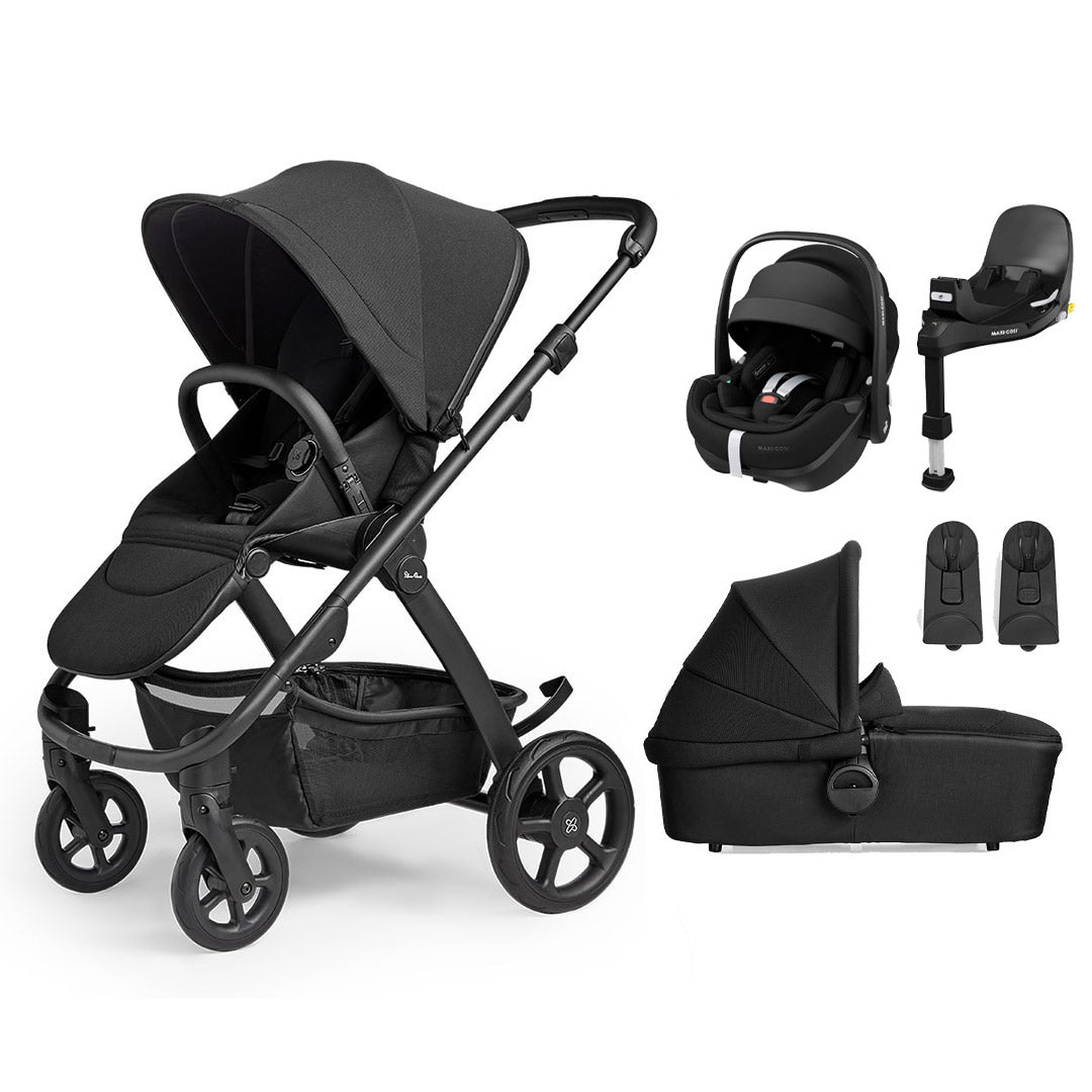 Silver Cross Tide 3-in-1 Pushchair + Pebble 360 Pro Travel System - Space-Travel Systems-Space-No Accessory Box | Natural Baby Shower