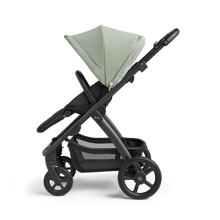 Silver Cross Tide 3-In-1 Pushchair - Sage - Black Chassis-Strollers-Sage-No Accessory Box | Natural Baby Shower