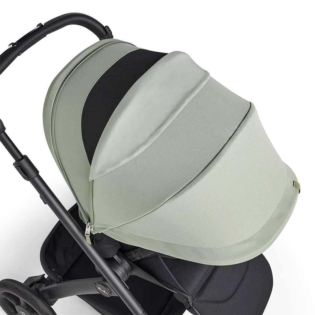 Silver Cross Tide 3-In-1 Pushchair + Dream Travel System - Sage - Black Chassis-Travel Systems-Sage-No Accessory Box | Natural Baby Shower