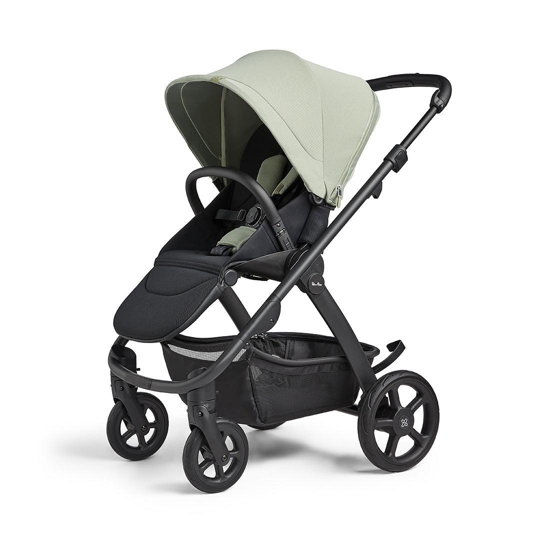 Silver Cross Tide 3-In-1 Pushchair + Dream Travel System - Sage - Black Chassis-Travel Systems-Sage-No Accessory Box | Natural Baby Shower