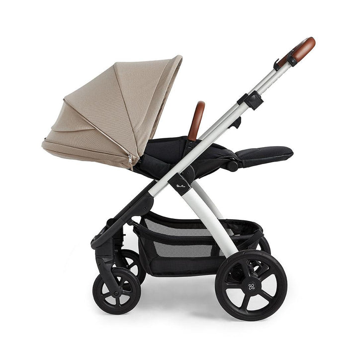 Silver Cross Tide 3-In-1 Pushchair + Dream Travel System - Stone-Travel Systems-Stone-No Accessory Box | Natural Baby Shower