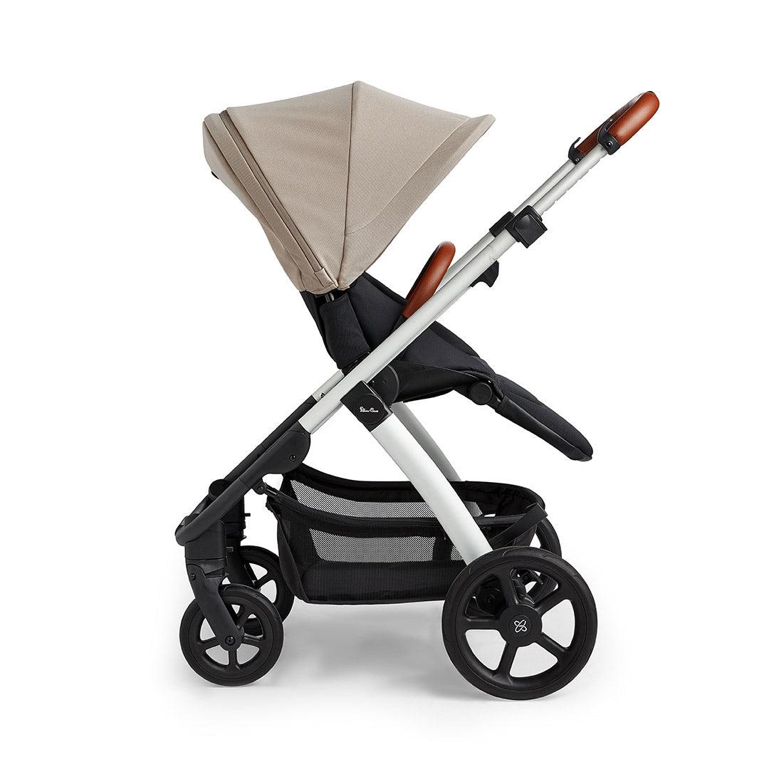 Silver Cross Tide 3-in-1 Pushchair + Pebble 360 Pro Travel System - Stone-Travel Systems-Stone-No Accessory Box | Natural Baby Shower