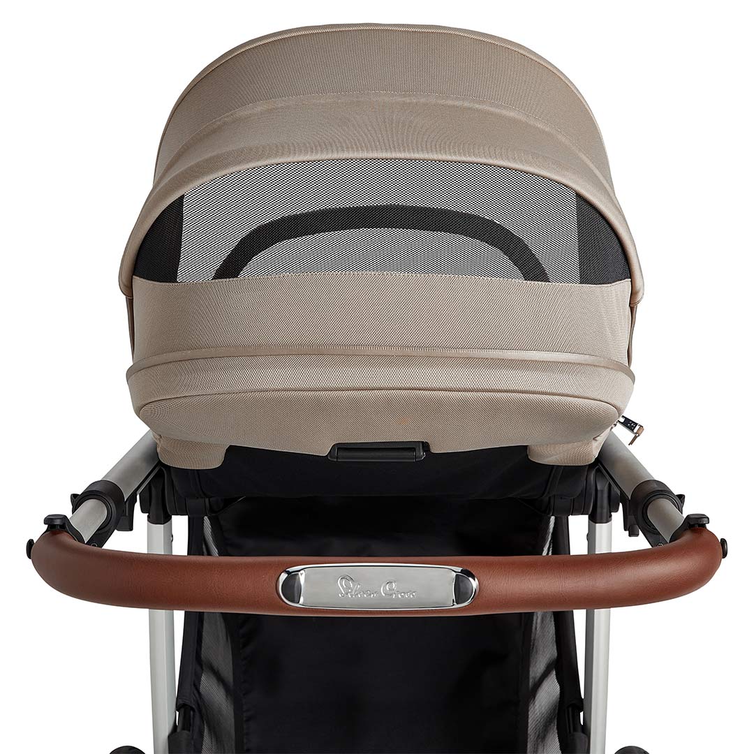 Silver Cross Tide 3-in-1 Pushchair + Pebble 360 Pro Travel System - Stone-Travel Systems-Stone-No Accessory Box | Natural Baby Shower