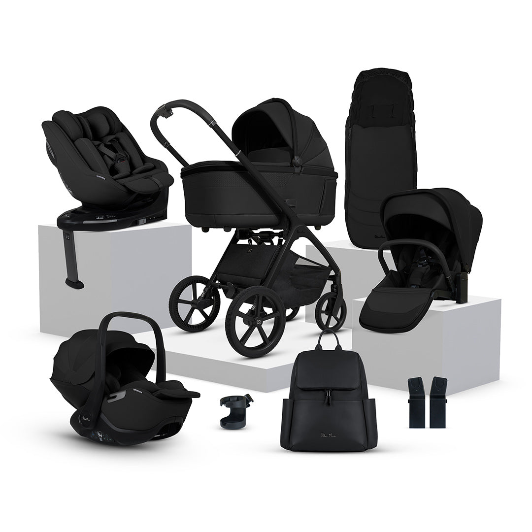 Silver Cross Cove Ultimate Family 360 Bundle-Travel Systems-Onyx- | Natural Baby Shower