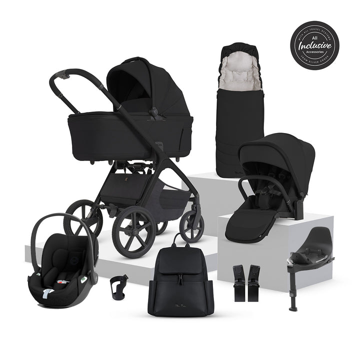 Silver Cross Cove 2 Ultimate Cloud T Infant Carrier Bundle-Travel Systems-Onyx- | Natural Baby Shower