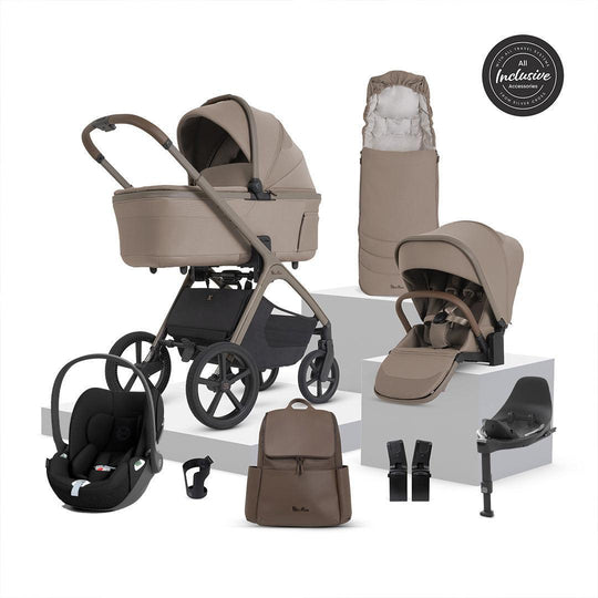 Silver Cross Cove 2 Ultimate Cloud T Infant Carrier Bundle-Travel Systems-Champagne- | Natural Baby Shower