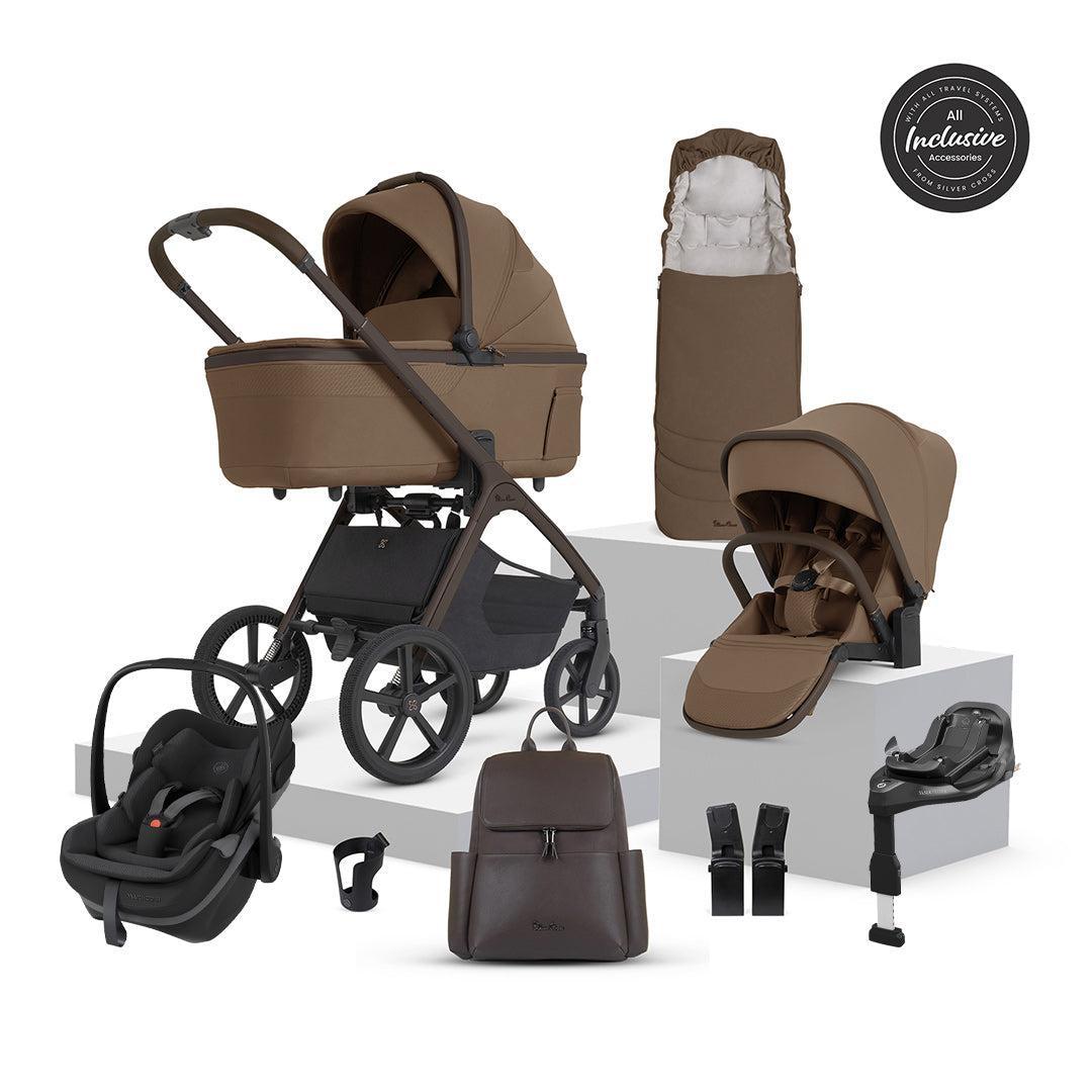 Silver Cross Cove 2 Ultimate Pebble Pro Infant Carrier Bundle-Travel Systems-Maple-Maxi-Cosi Pebble Slide Pro | Natural Baby Shower