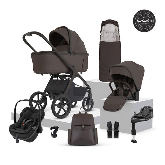 Silver Cross Cove 2 Ultimate Pebble Pro Infant Carrier Bundle-Travel Systems-Chocolate-Maxi-Cosi Pebble Slide Pro | Natural Baby Shower