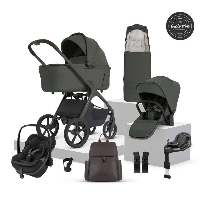 Silver Cross Cove 2 Ultimate Pebble Pro Infant Carrier Bundle-Travel Systems-Pewter-Maxi-Cosi Pebble Slide Pro | Natural Baby Shower