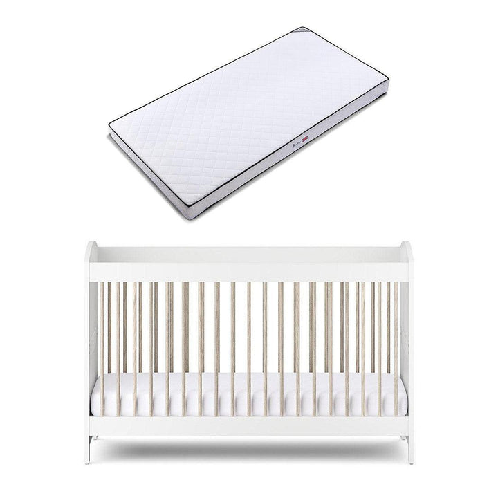Silver Cross Valencia Cot Bed - Ash White-Cot Beds-Ash White-Cot Bed | Natural Baby Shower