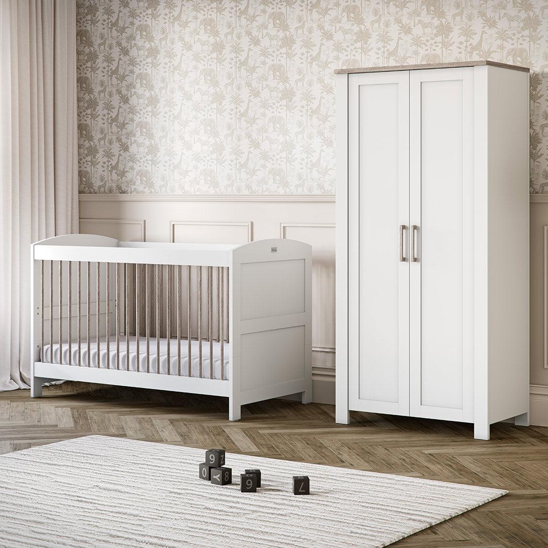 Silver Cross Valencia Cot Bed - Ash White-Cot Beds-Ash White-Cot Bed | Natural Baby Shower