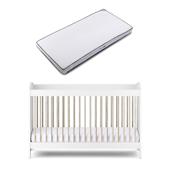 Silver Cross Valencia Cot Bed - Ash White-Cot Beds-Ash White-Cot Bed | Natural Baby Shower