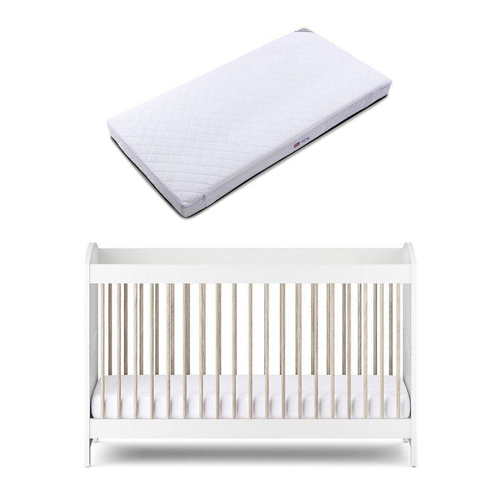 Silver Cross Valencia Cot Bed - Ash White-Cot Beds-Ash White-Cot Bed | Natural Baby Shower