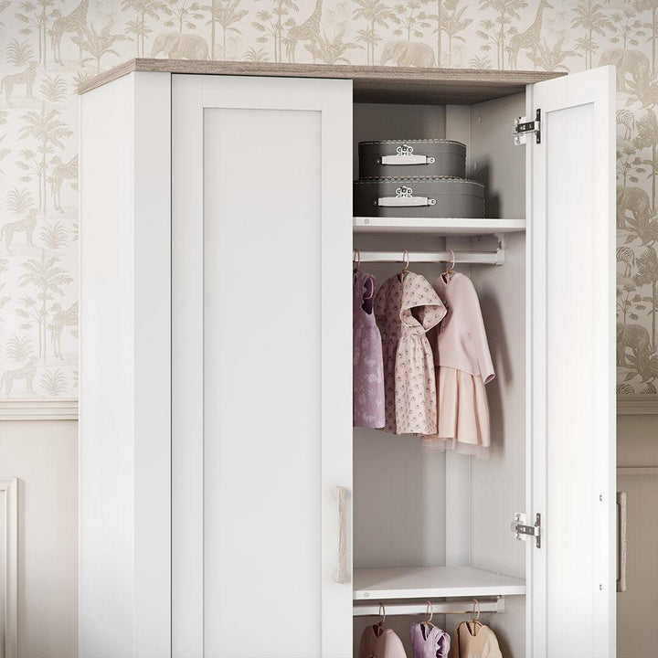 Silver Cross Valencia Wardrobe - Ash White-Wardrobes-Ash White-One Size | Natural Baby Shower