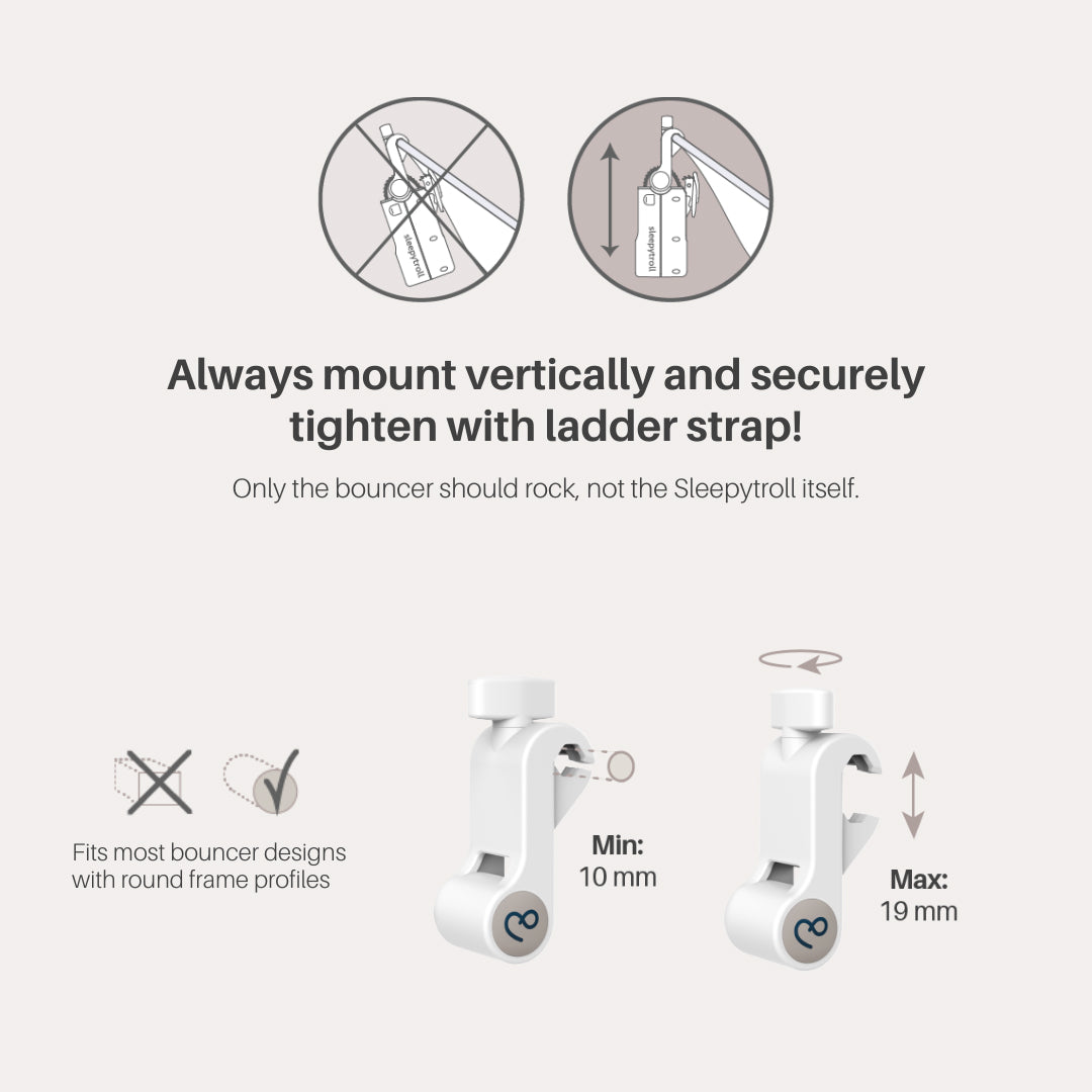 Sleepytroll Bouncer Adapter - White-Sleeping Aids- | Natural Baby Shower