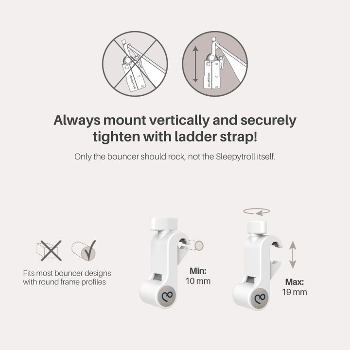 Sleepytroll Bouncer Adapter - White-Sleeping Aids- | Natural Baby Shower