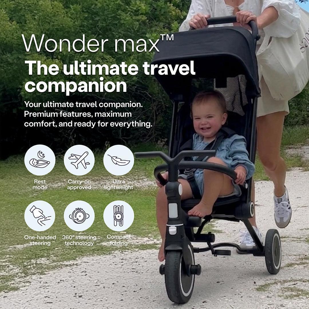 smarTrike Wonder Max Trike - Jet Black-Trikes-Jet Black- | Natural Baby Shower