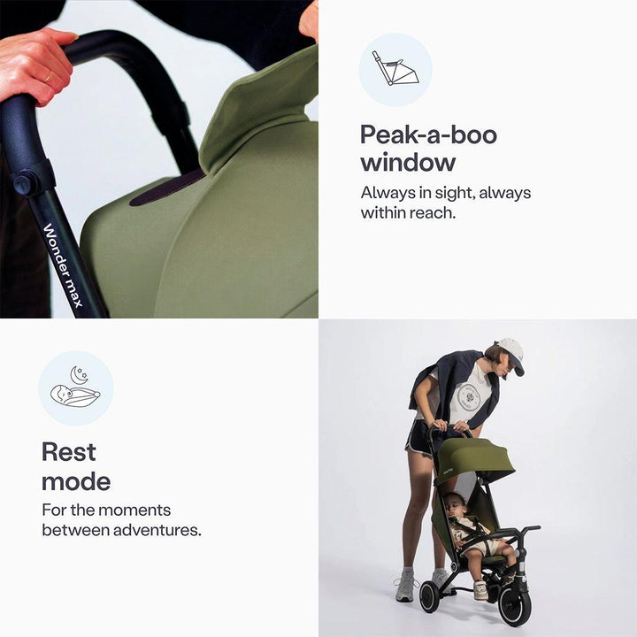 smarTrike Wonder Max Trike - Sage/Olive-Trikes-Sage/Olive- | Natural Baby Shower