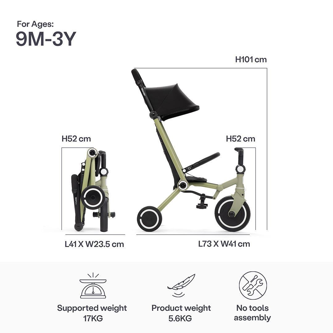 smarTrike Wonder Trike - Olive/Sage-Trikes-Olive/Sage- | Natural Baby Shower
