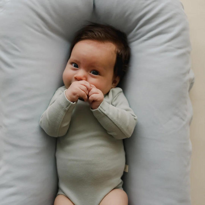 Snuggle Me Infant Lounger Cover - Bluebell-Baby Nest Covers-Bluebell- | Natural Baby Shower