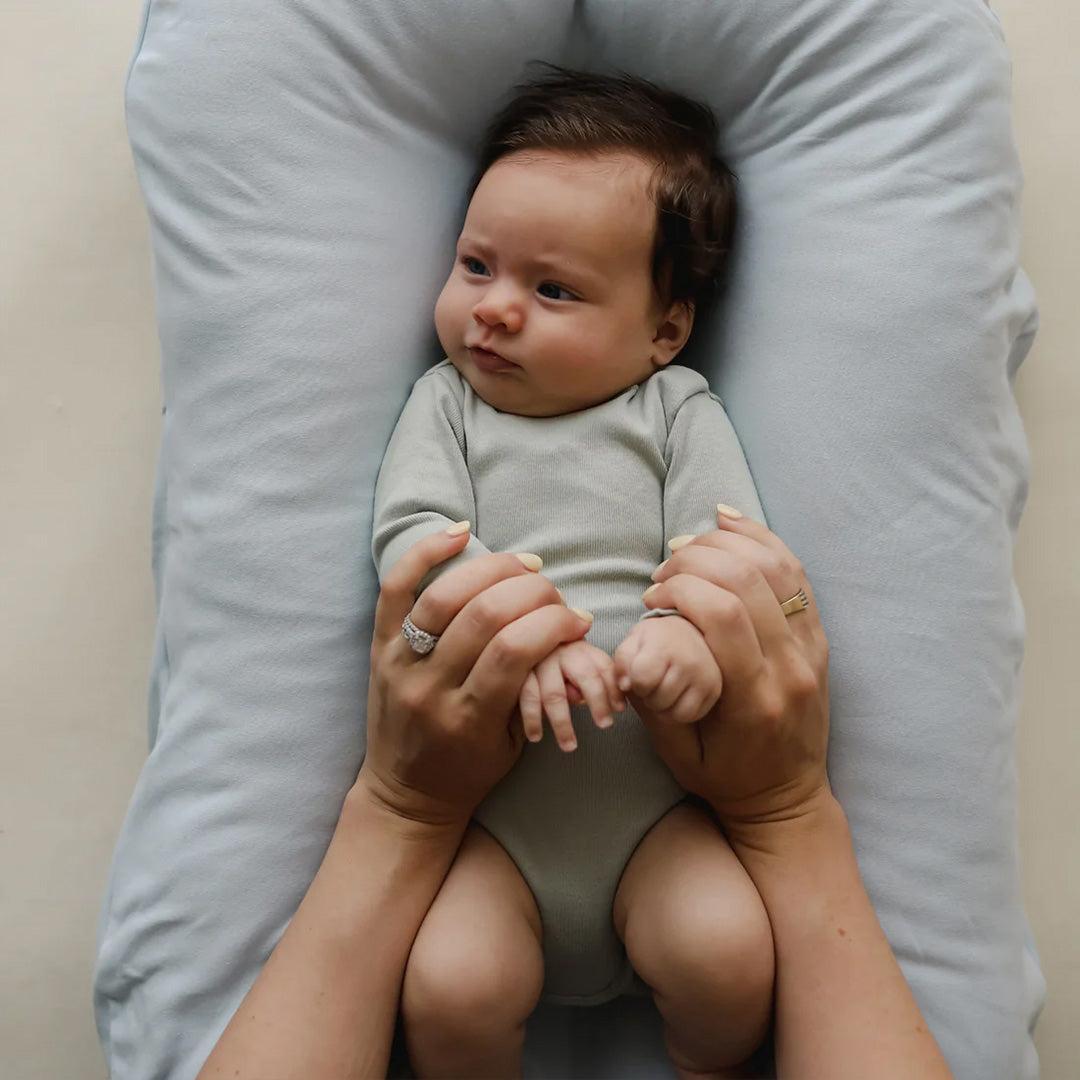 Snuggle Me Infant Lounger Cover - Bluebell-Baby Nest Covers-Bluebell- | Natural Baby Shower