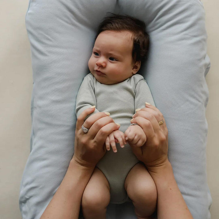 Snuggle Me Infant Lounger Cover - Bluebell-Baby Nest Covers-Bluebell- | Natural Baby Shower