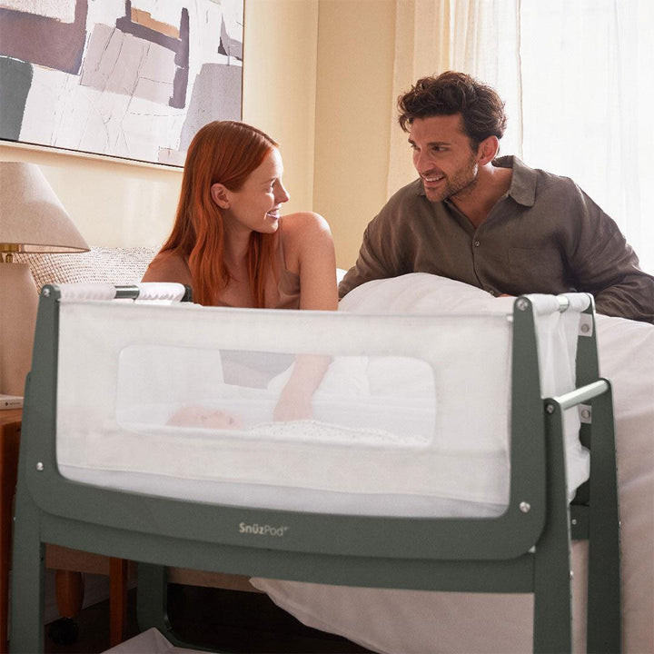 SnuzPod4 Bedside Crib - Sage-Bedside Cribs- | Natural Baby Shower