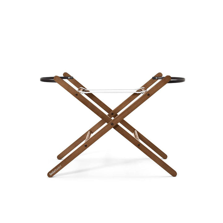 SnuzBaskit Graphite Moses Basket + Walnut Stand - Graphite / Walnut-Moses Baskets-Graphite / Walnut- | Natural Baby Shower