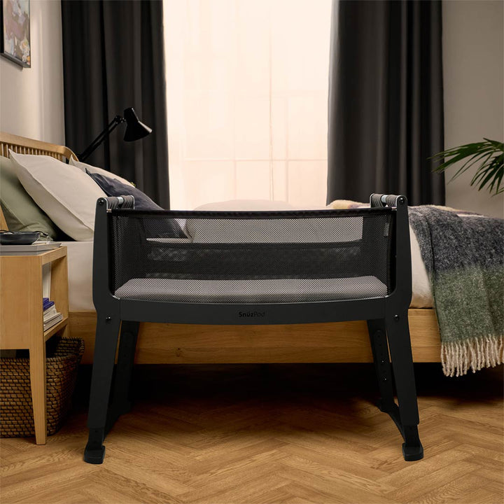 Snüz Snuzpod Studio Bedside Crib - Brooklyn Graphite