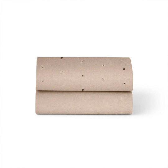 Snuz Twin Pack Crib Sheets - Mocha Cross-Sheets-Mocha Cross- | Natural Baby Shower