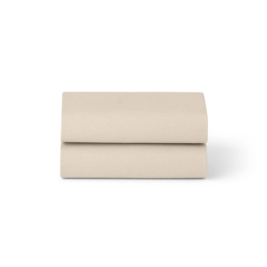 Snuz Twin Pack Moses Basket Sheets - Sand-Sheets-Sand- | Natural Baby Shower