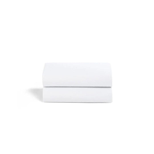 Snuz Crib Fitted Sheets - White - 2 Pack-Sheets- | Natural Baby Shower