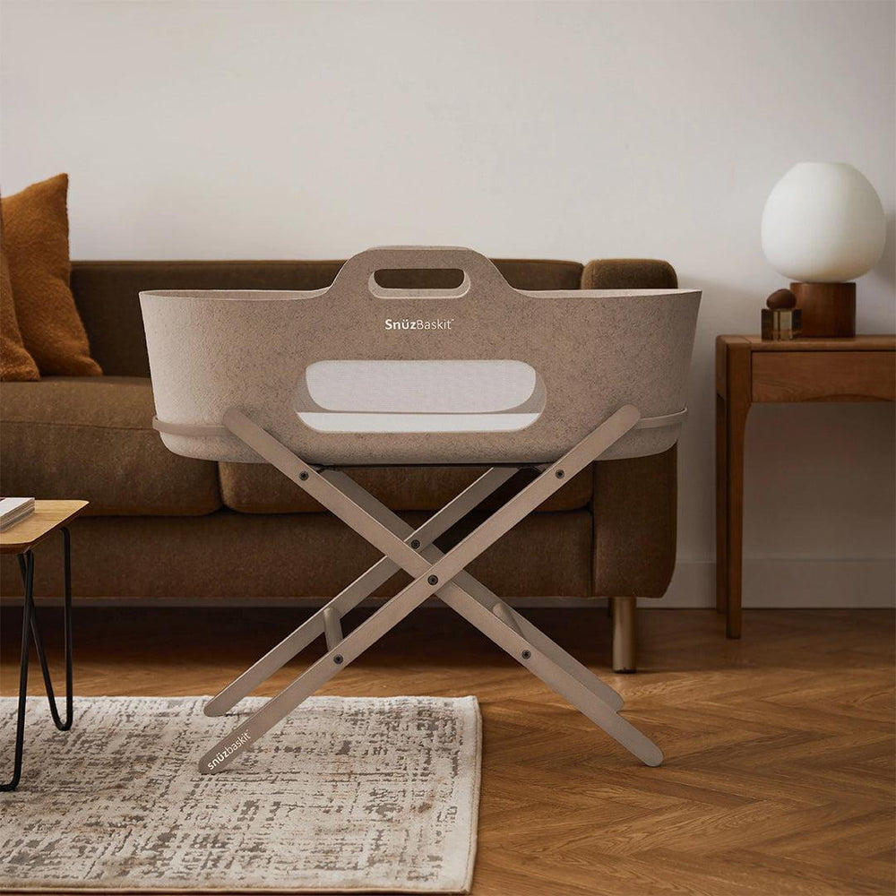 SnuzBaskit Basket & Stand - Mocha-Moses Baskets-Mocha-One Size | Natural Baby Shower