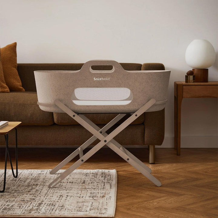 SnuzBaskit Basket & Stand - Mocha-Moses Baskets-Mocha-One Size | Natural Baby Shower