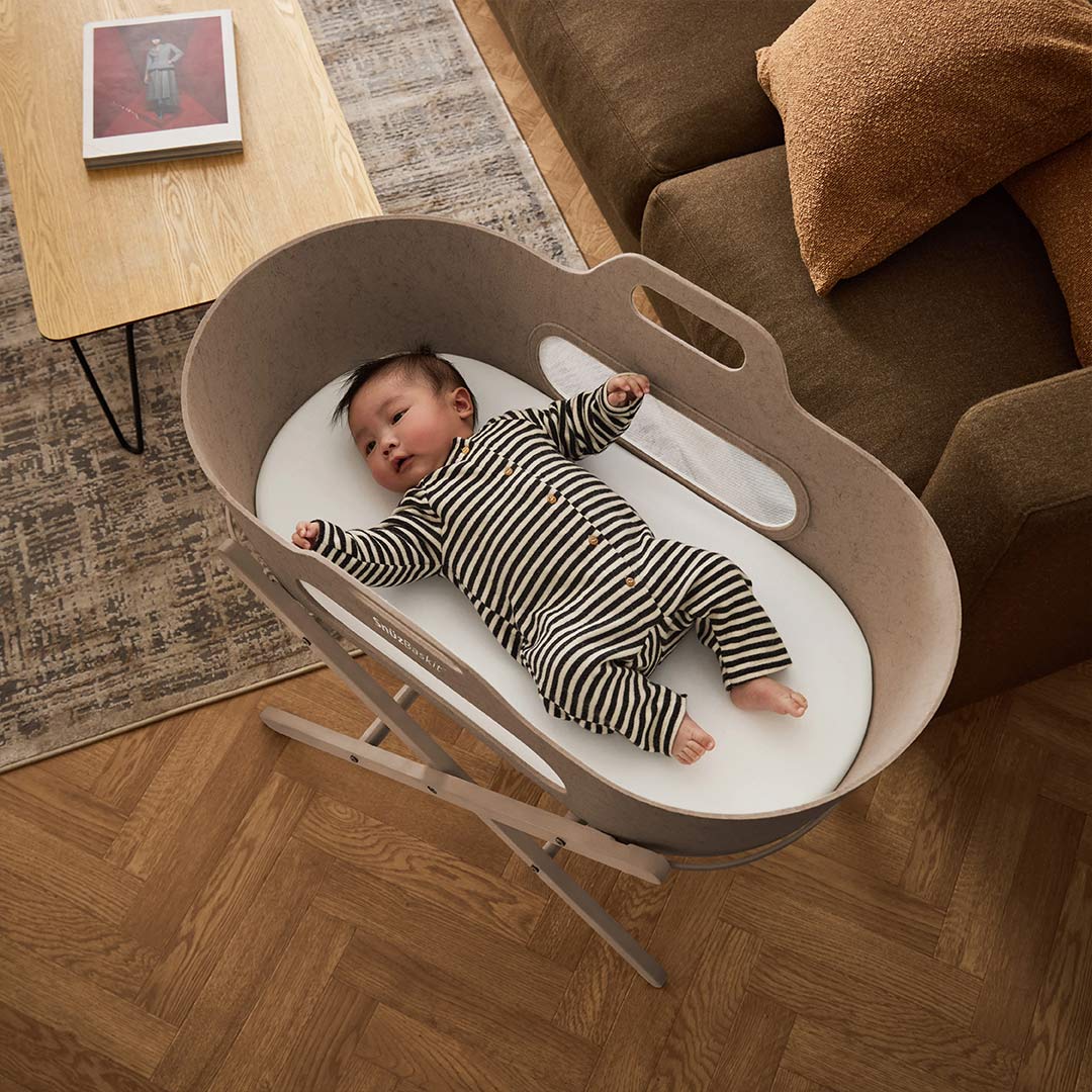 SnuzBaskit Basket & Stand - Mocha-Moses Baskets-Mocha-One Size | Natural Baby Shower