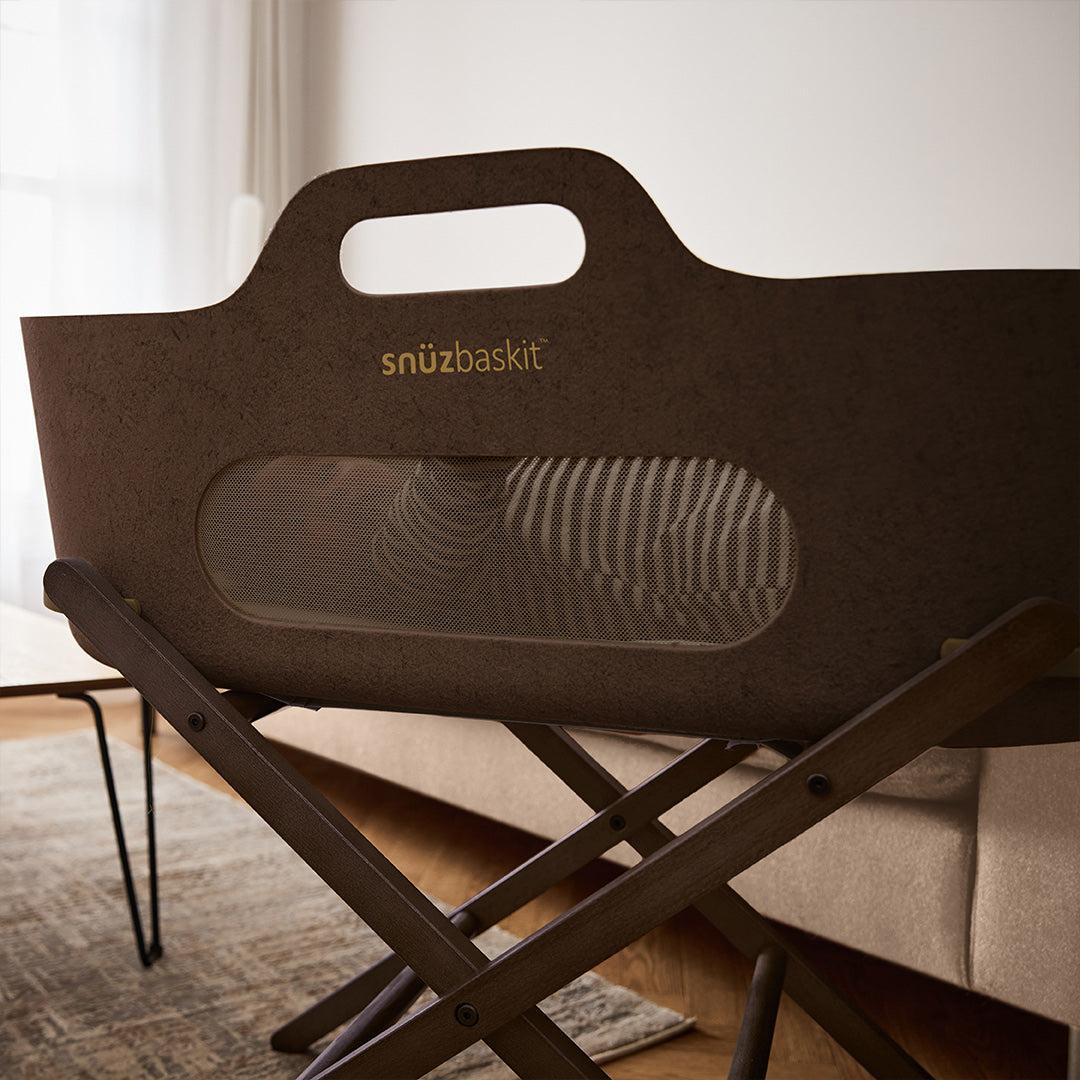 SnuzBaskit Moses Basket & Stand Set - Chocolate-Moses Baskets-Standard Mattress- | Natural Baby Shower