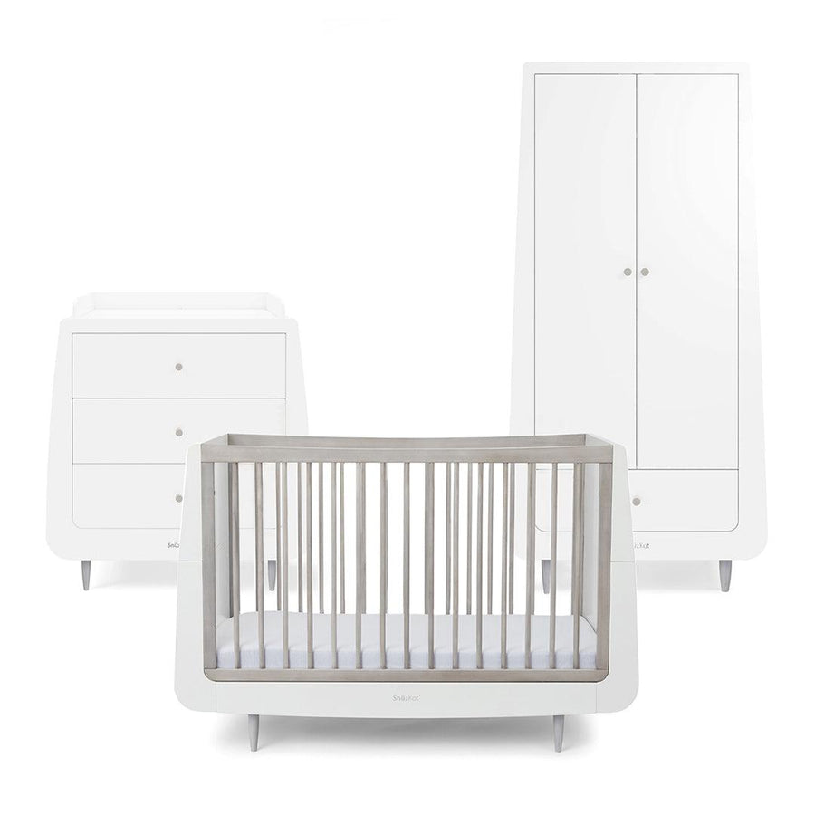 Snuzkot 3 Piece Nursery Furniture Set - The Natural Edit - Silver Birch-Nursery Sets-Silver Birch- | Natural Baby Shower