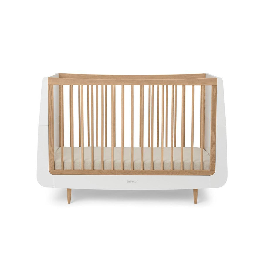 Snuzkot Cot Bed - The Natural Edit - Oak-Cot Beds-Oak- | Natural Baby Shower