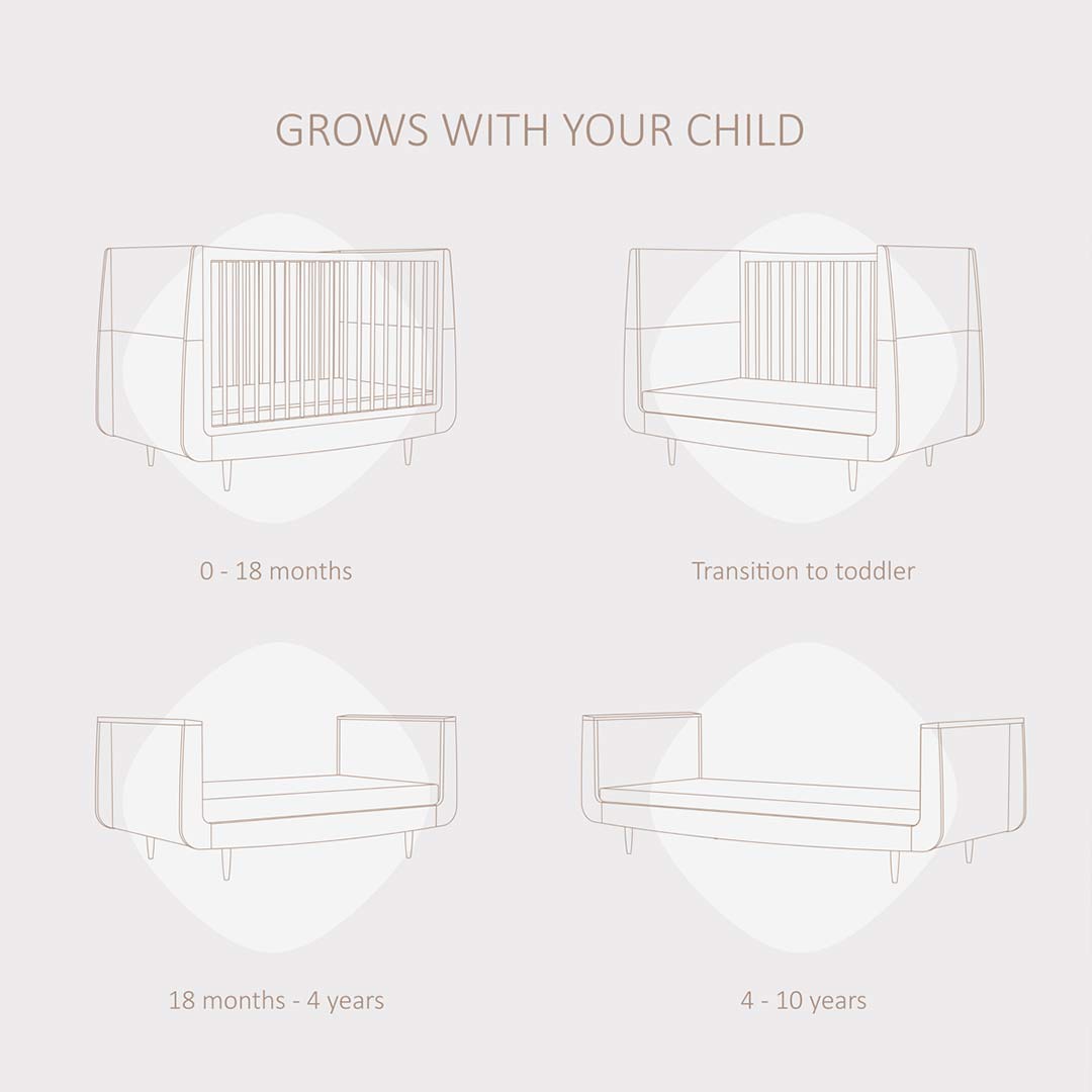 SnuzKot 2 Piece Nursery Furniture Set - The Natural Edit - Ebony-Nursery Sets-Ebony-No Mattress | Natural Baby Shower